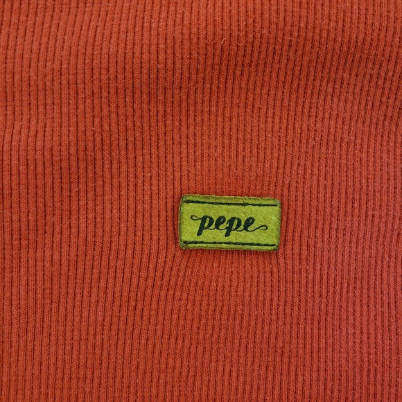 Pepe Jeans Londo Shirt Adult 3X Womens Red Long Sleeve V-Neck Heavy - Picture 6 of 14